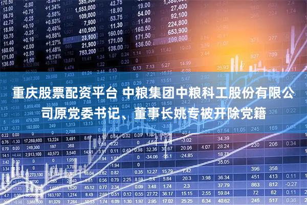 重庆股票配资平台 中粮集团中粮科工股份有限公司原党委书记、董事长姚专被开除党籍